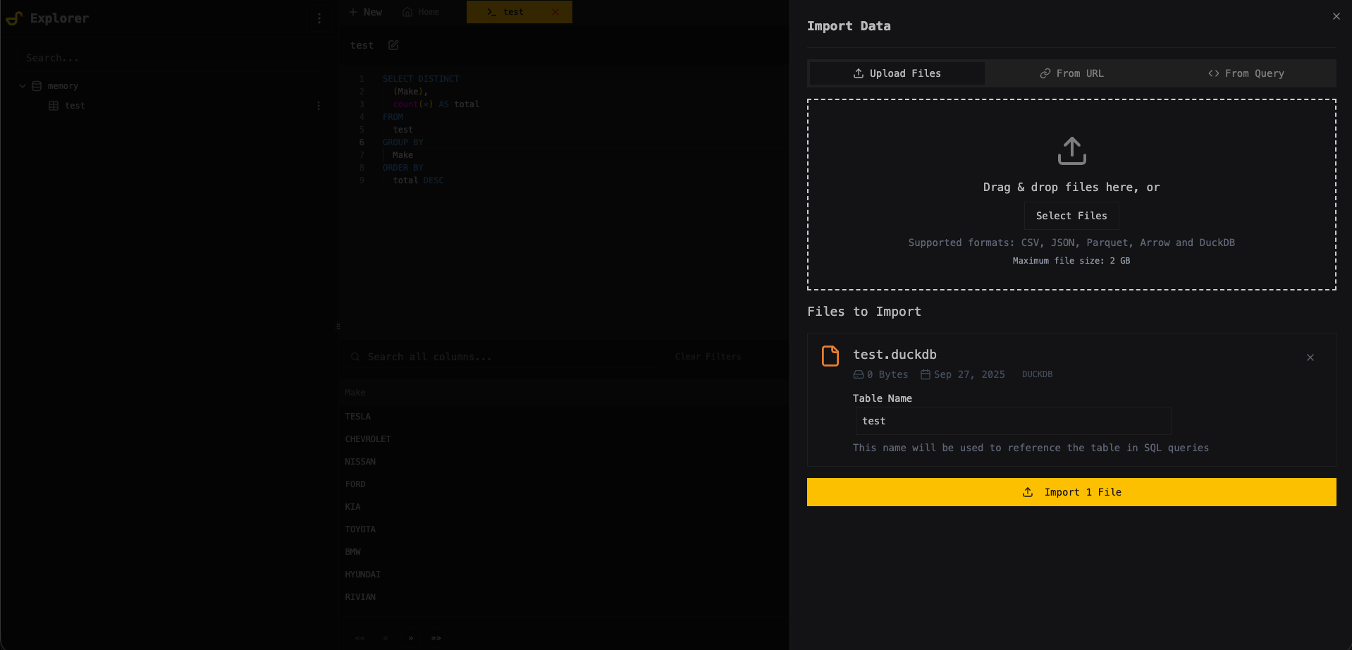 DUCK-UI Screenshot 2